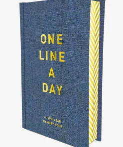 One Line a Day Journal - Denim