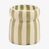 Paddywax Cabana Striped Ceramic Candle - Bora Bora