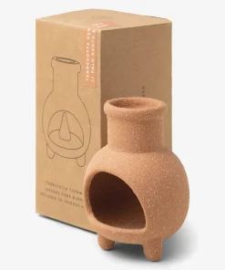 Paddywax Chiminea Ceramic Incense Holder with Cones - Palo Santo & Sage