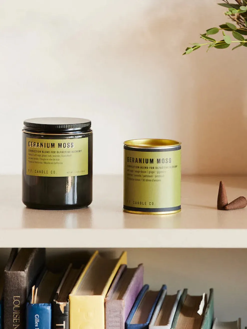 P.F. Candle Co. Alchemy Incense Cones - Geranium Moss