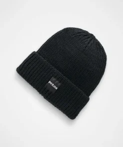 prAna Logo Beanie - Black