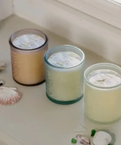 St Eval Beachcombing Glass Candle - Lavender Fields