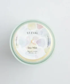 St Eval Beachcombing Glass Candle - Sea Mist