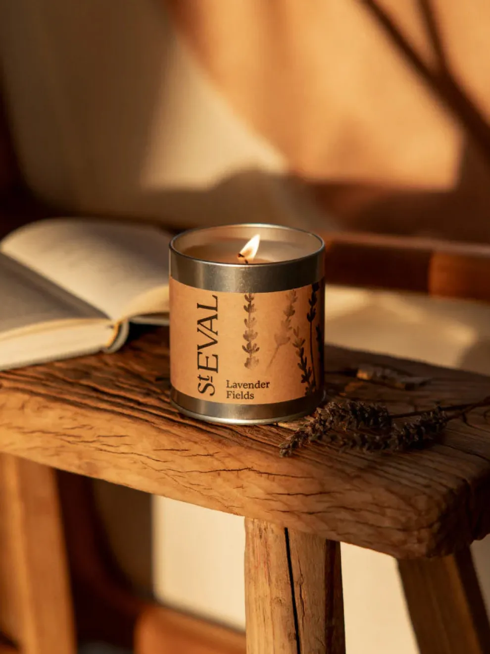 St. Eval Candle Tin - Lavender Fields