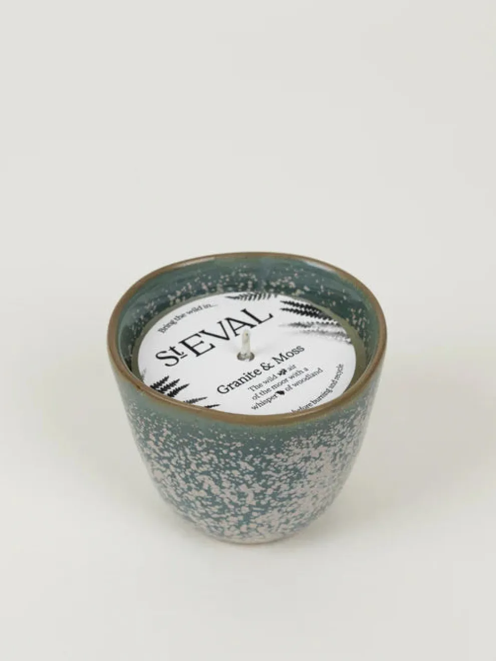 St. Eval Enchantment Candle Pot - Granite & Moss