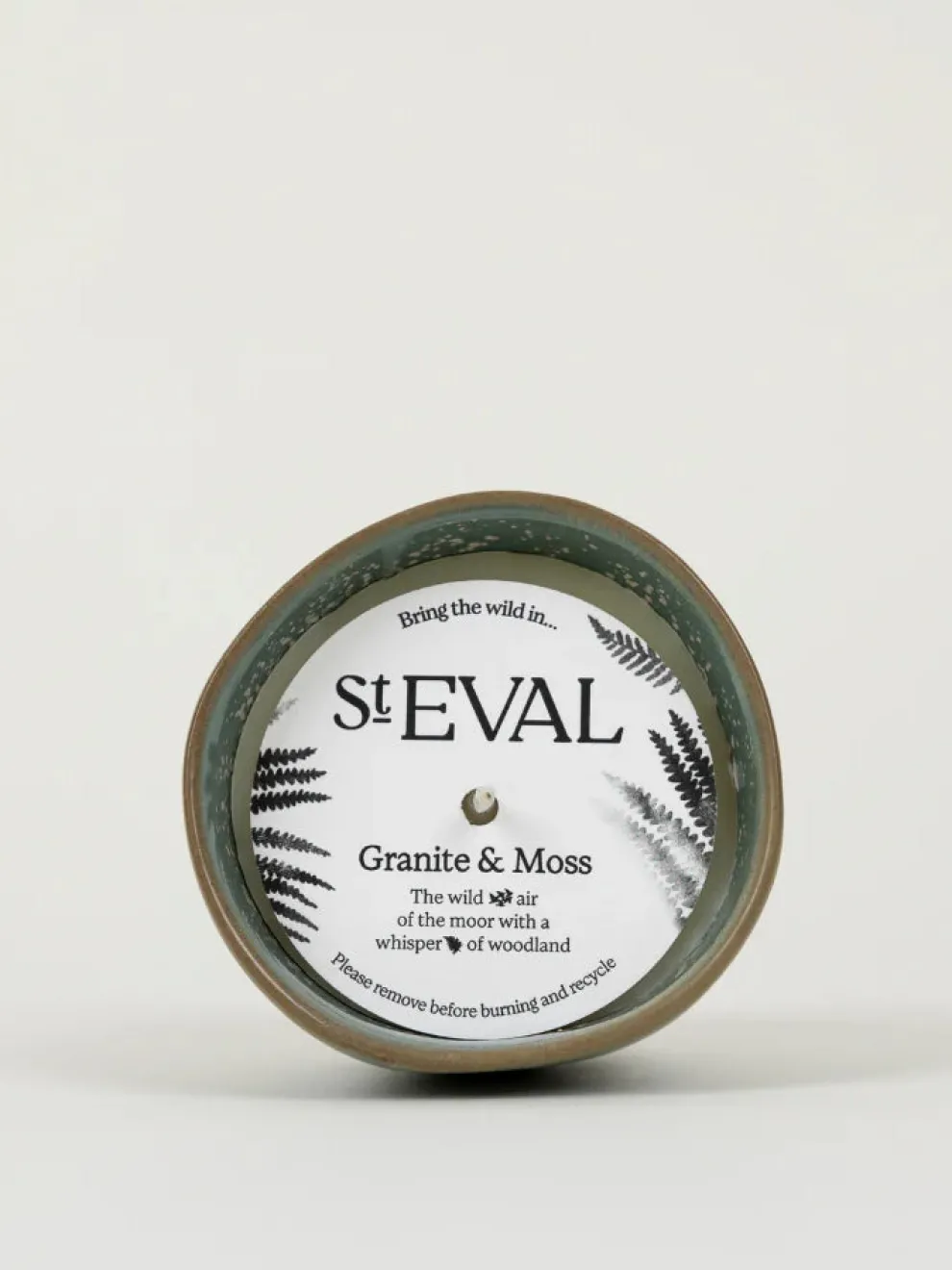 St. Eval Enchantment Candle Pot - Granite & Moss