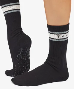 Tavi Noir Kai Grip Socks - Ebony Mirage Stripe