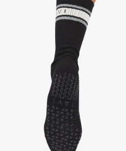 Tavi Noir Kai Grip Socks - Ebony Mirage Stripe