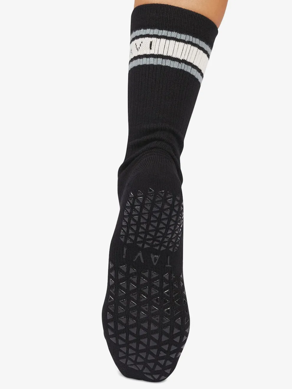 Tavi Noir Kai Grip Socks - Ebony Mirage Stripe