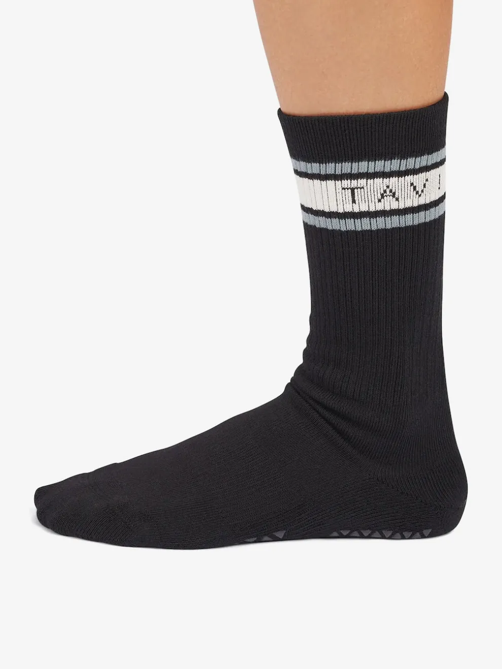 Tavi Noir Kai Grip Socks - Ebony Mirage Stripe