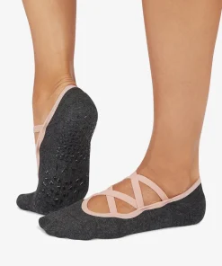 Tavi Noir Luanna Grip Socks - Petal Melange Stripe