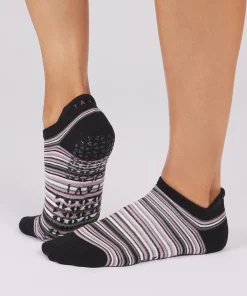 Tavi Noir Savvy Grip Socks - Fig Stripe