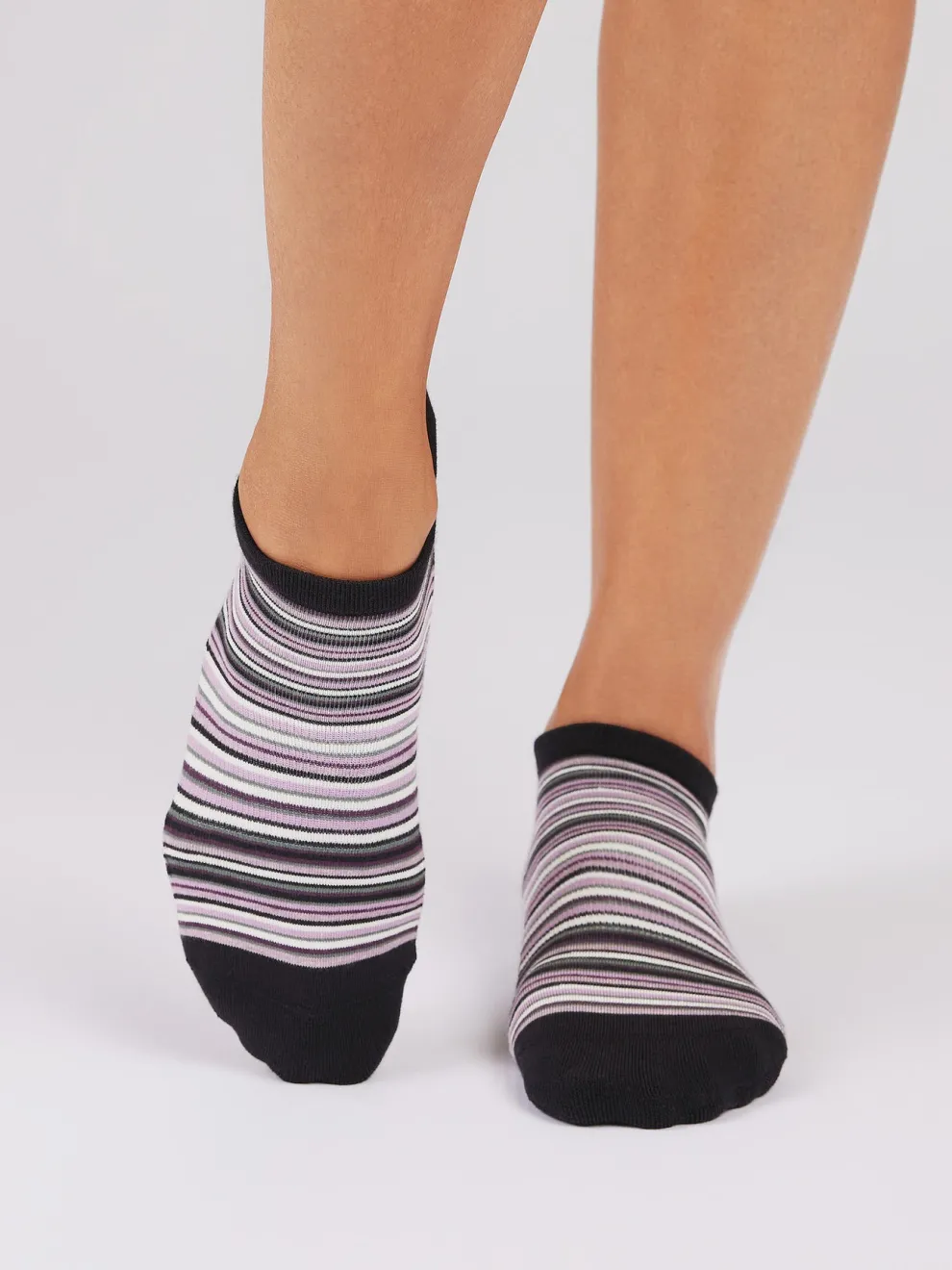 Tavi Noir Savvy Grip Socks - Fig Stripe