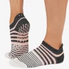 Tavi Noir Savvy Grip Socks - Petal Melange Stripe