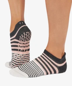 Tavi Noir Savvy Grip Socks - Petal Melange Stripe
