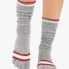 ToeSox Full Slouch Grip Socks - Snowdrift
