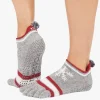 ToeSox Full Toe Low Rise Grip Socks - Snowdrift