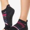 ToeSox Half Toe Low Rise Grip Socks - Woodstock