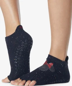 ToeSox Half Toe Low Rise Grip Socks - Confetti Minnie