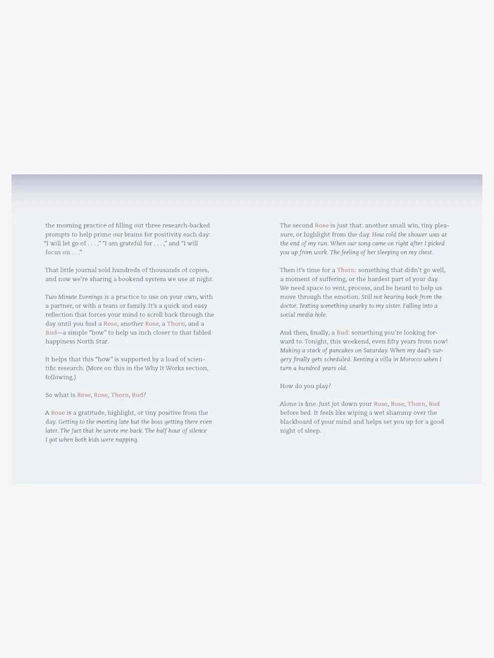 Two Minute Evenings: A Journal to Wind Down Your Day with Intention