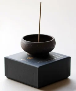 Ume Collection Wabi Sabi Mud Clay Incense Bowl