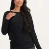 Urban Goddess Budhi Long Sleeve Yoga Top - Onyx Black