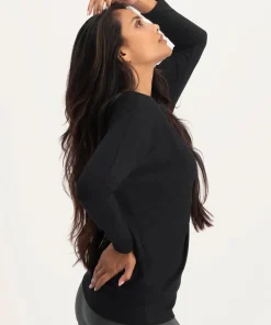 Urban Goddess Budhi Long Sleeve Yoga Top - Onyx Black