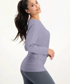 Urban Goddess Budhi Long Sleeve Yoga Top - Lilac