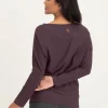 Urban Goddess Budhi Long Sleeve Yoga Top - Berry