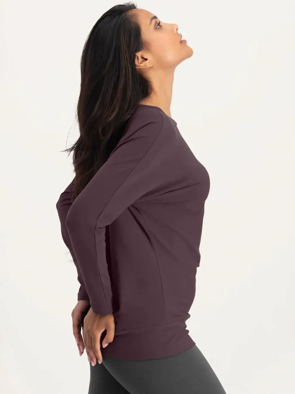 Urban Goddess Budhi Long Sleeve Yoga Top - Berry