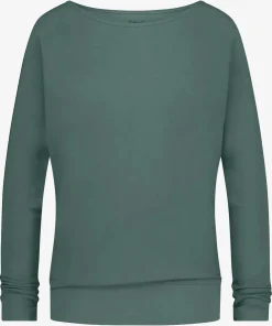 Urban Goddess Budhi Long Sleeve Yoga Top - Forest