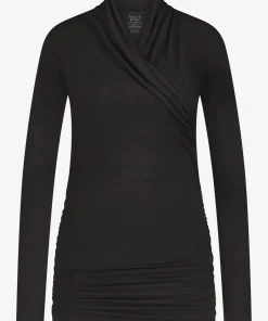 Urban Goddess Good Karma Long Sleeve Yoga Top - Onyx Black