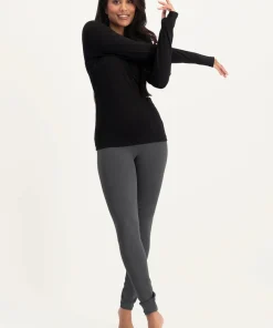 Urban Goddess Ishtar Long Sleeve Yoga Top - Onyx Black