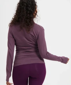 Urban Goddess Ishtar Long Sleeve Yoga Top - Berry