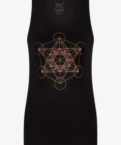 Urban Goddess Metatron Core Yoga Tank - Onyx Black