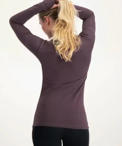 Urban Goddess Namaste Long Sleeve Yoga Top - Berry