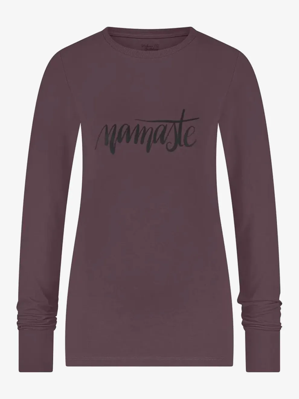 Urban Goddess Namaste Long Sleeve Yoga Top - Berry
