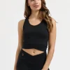Urban Goddess Sati Crop Yoga Tank - Onyx Black