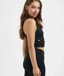 Urban Goddess Sati Crop Yoga Tank - Onyx Black