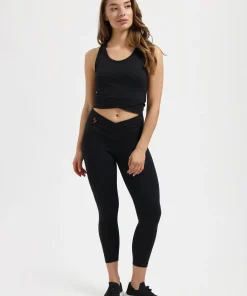 Urban Goddess Sati Crop Yoga Tank - Onyx Black