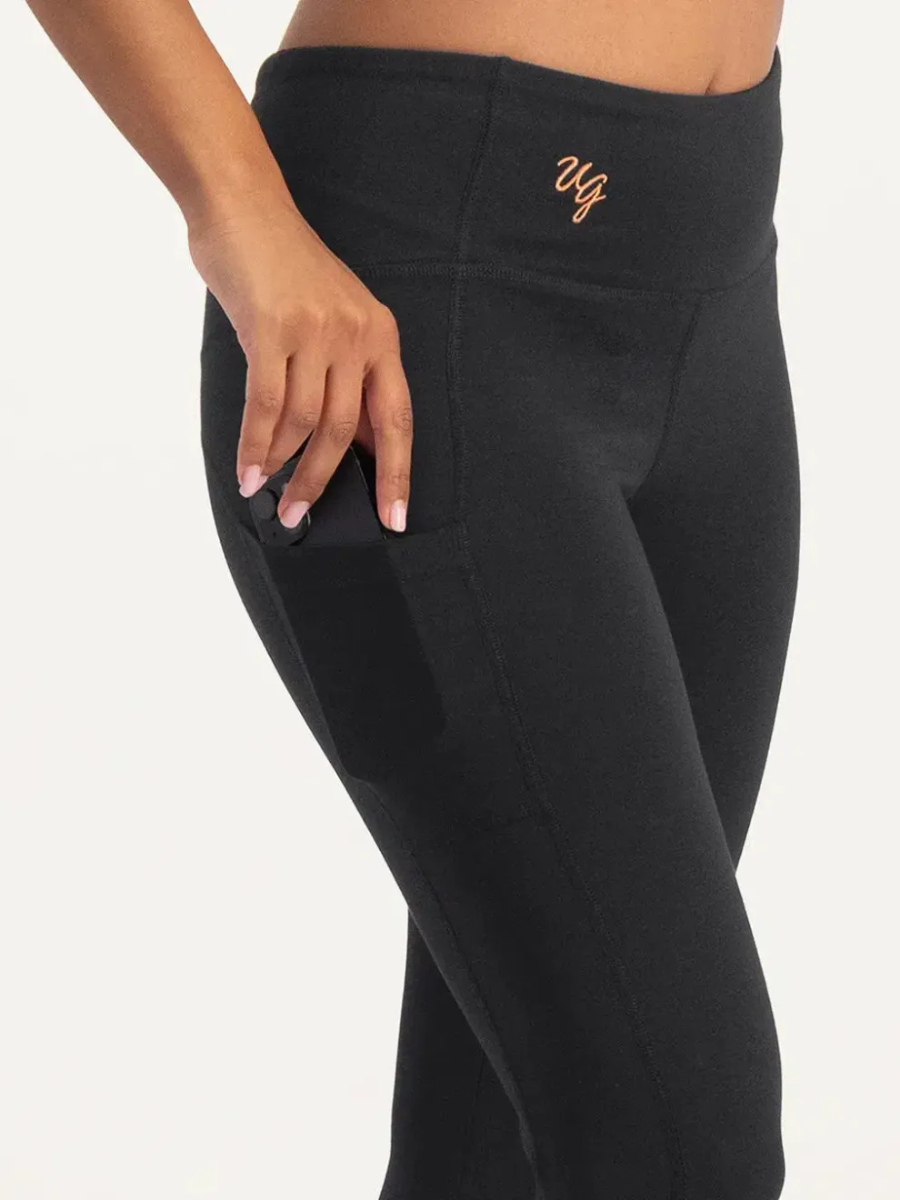 Urban Goddess Tara Pocket Yoga Leggings - Onyx Black