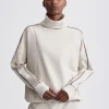 Varley Ariana High Neck Midlayer - Cement Marl/Bitter Chocolate