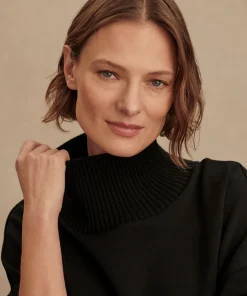 Varley Barker High Neck Sweat - Black