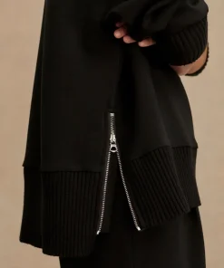 Varley Barker High Neck Sweat - Black