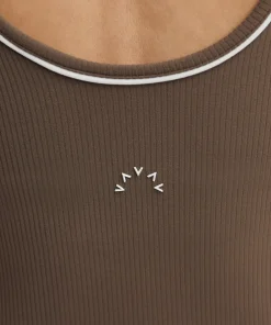 Varley Barney Piped Tank - Chocolate Chip