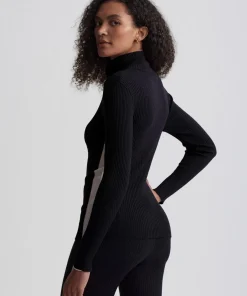 Varley Demi 2.0 Half Zip Knit - Black