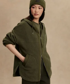 Varley Fey Relaxed Fleece - Racing Olive