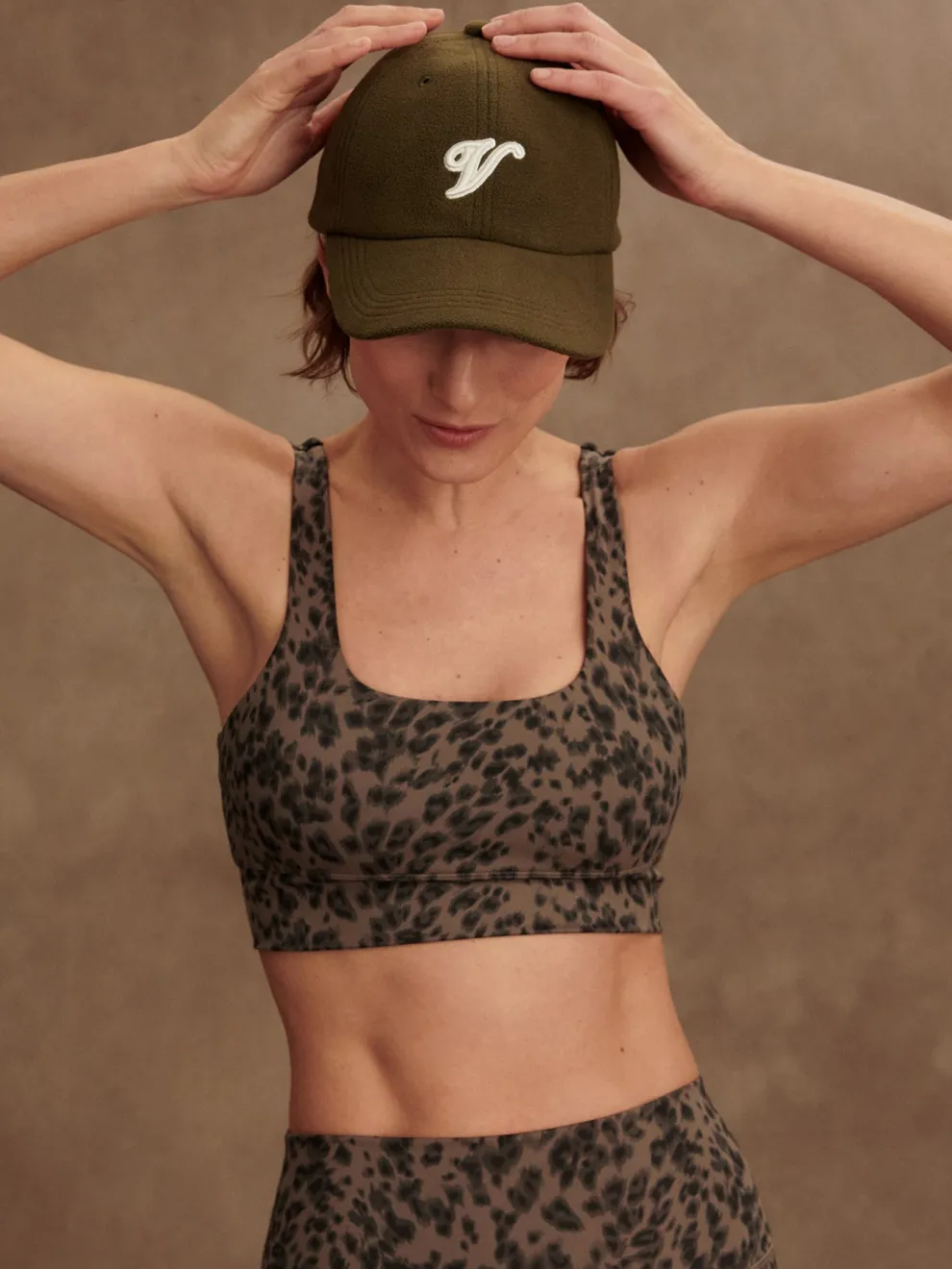 Varley Freesoft Cori Bra - Brown Contrast Cheetah