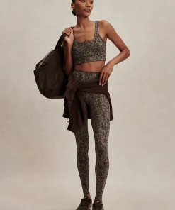 Varley Freesoft Cori Bra - Brown Contrast Cheetah