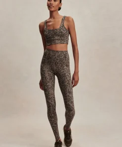 Varley Freesoft High Rise Legging 25 - Brown Contrast Cheetah